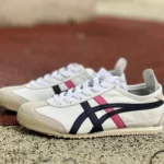 Onitsuka Tiger Mexico 66 Low-Top Sneakers in White Pink & Black