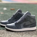 Air Jordan 1 Mid SE FJ3448-001 Dark Grey Casual Shoes