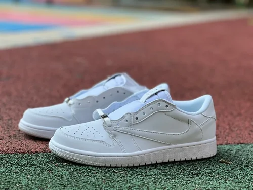 Travis Scott x Air Jordan 1 Low Golf DM7866-202 Triple White Reverse Swoosh