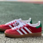 Adidas Gazelle Olympic Red White Green Low Top Sneakers IF9641