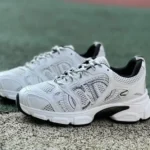 Dior Chrono White Black Round Toe Lace-Up Running Shoes