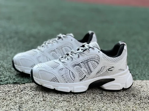 Dior Chrono White Black Round Toe Lace-Up Running Shoes