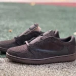 Travis Scott x Air Jordan 1 Low Golf DM7866-202 Black Wine Red DY Version