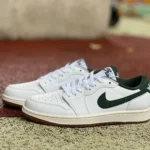 Air Jordan 1 Low CZ0775-133 White Green Distressed Retro