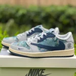 Travis Scott x Air Jordan 1 Low JH6088-707 Grey Blue Clot Collaboration