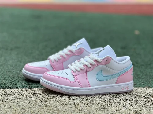 Air Jordan 1 Low HM3706-141 White Pink Blue DT Version