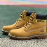 CAT GORE-TEX Outdoor Work Boots Yellow Waterproof