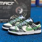 Custom Nike Dunk Low FZBB Mechanical Grey Green Sneakers DD1391-100