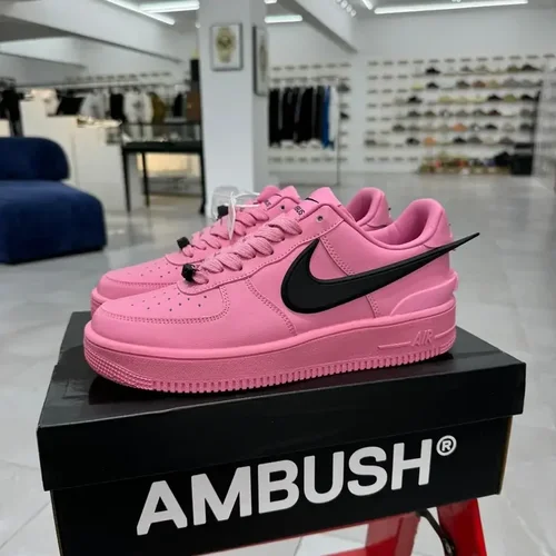 AMBUSH x Nike Air Force 1 Pink Retro Basketball Shoes DV3464-601