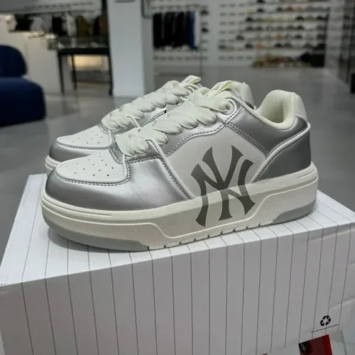 MLB Chunky Liner Liquid Silver Dad Shoes