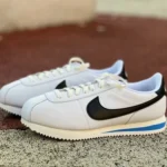 Nike Cortez White Black Blue Classic Sneakers DM4044-100