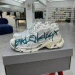 Balenciaga Paris 7.0 Runner Graffiti Green Sneakers