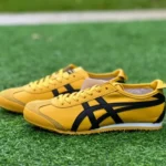 Onitsuka Tiger Mexico 66 Leather Sneakers in Yellow & Black