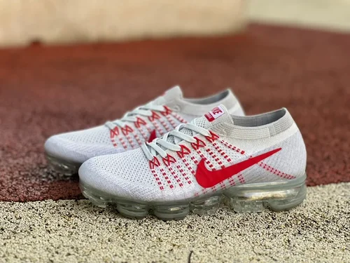 Nike Air VaporMax FK White Red Casual Shoes 849558-006