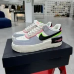 Nike Air Force 1 Shadow Sneakers in Blue Pink & Green