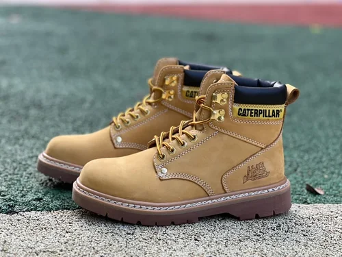 Caterpillar Crystal Sole Wheat Yellow Boots - Outdoor Work Boots