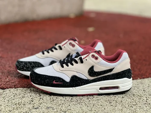 Nike Air Max 1 PRM Black White Pink Unisex Running Shoes FD5743-200