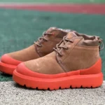 UGG Neumel Weather Hybrid Brown Orange Mid Top Boots