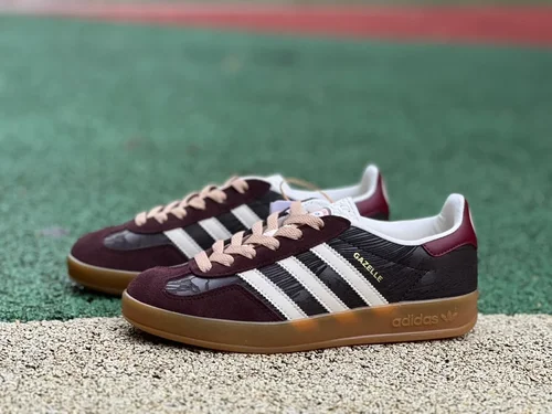 Adidas Gazelle Indoor Wine Brown Retro Sneakers JP5671