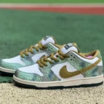 Pure Original Nike SB Dunk Low Green Brown Chameleon Retro Sneakers HJ3386-300