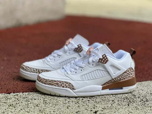 Jordan Spizike LOW "DONGDAN" in White and Brown