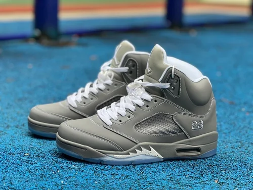 Air Jordan 5 Wolf Grey Retro Basketball Shoes 136027-005