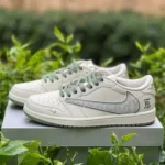 Burberry x Travis Scott x Air Jordan 1 Low DM7866-020 White Green Retro