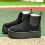 UGG Thick Sole Black High Top Boots