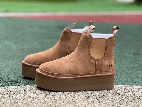 UGG Thick Sole Brown High Top Boots