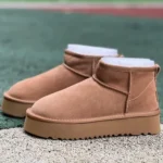 UGG Thick Sole Brown Mid Top Boots