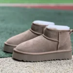 UGG Thick Sole Dark Grey Mid Top Boots