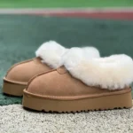 UGG Thick Sole Fur Brown Low Top Boots