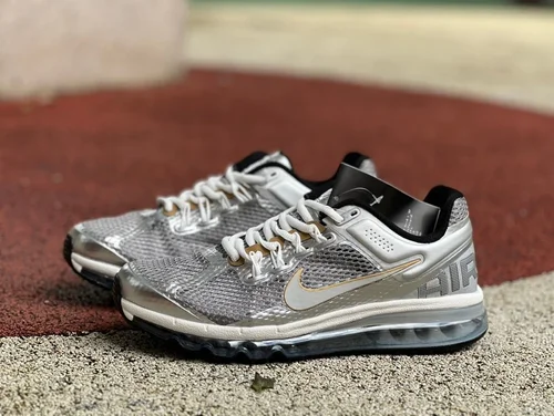 Nike Air Max 2013 Grey Silver Cushioned Running Shoes HJ7901-059