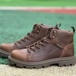 Caterpillar WP Series Mid Dark Brown Boots - Rugged Outdoor Ankle Boots