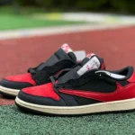 Travis Scott x Air Jordan 1 Low OG DM7866-061 Black Red Reverse Swoosh