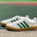 Adidas x Gucci Gazelle White Green Retro Sneakers