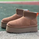 UGG Thick Sole Chestnut Mid Top Boots