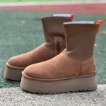 UGG Chestnut Thick Sole High Top Zip Boots