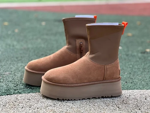 UGG Chestnut Thick Sole High Top Zip Boots