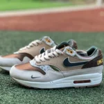 Division St. x Nike Air Max 1 University of Oregon Beige Brown HQ2640-20