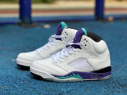 Air Jordan 5 Retro Grape 136027-108 White Purple