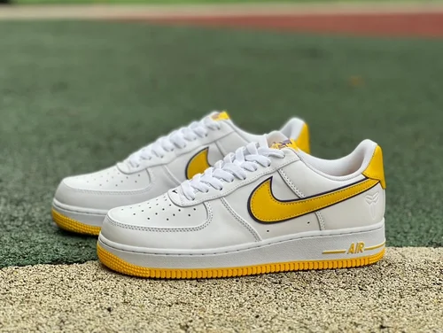 Nike Air Force 1 Kobe Lakers White Yellow S2 Original