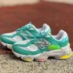 New Balance 9060 White Aqua Green Kids Retro Running Shoes U9060DBT