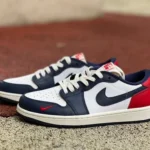 Air Jordan 1 Low HQ2993-100 White Blue Red PE Retro