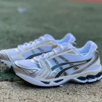 Asics Gel-Kayano 14 in Silver and Beige