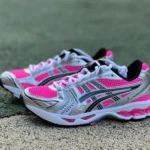 Asics Gel-Kayano 14 in Silver and Pink