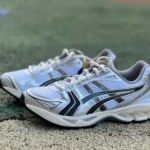 Asics Gel-Kayano 14 in Silver Black and Beige