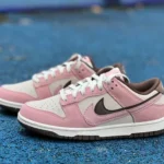 Nike Dunk Low Pink Brown Double Hook Casual Sneakers HV1799-161