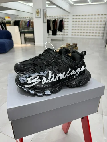 Balenciaga Paris 4.0 Track Logo Graffiti Sneakers