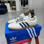 Adidas Samba White Blue Retro Sneakers JI3907